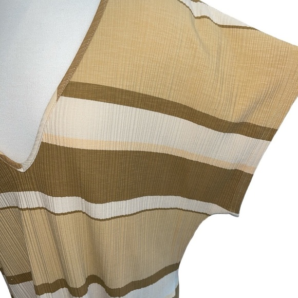 Girl And The Sun Women's Dress Size S Cream/Beige/Tan Maxi Pullover Cap Sleeve - Picture 4 of 10